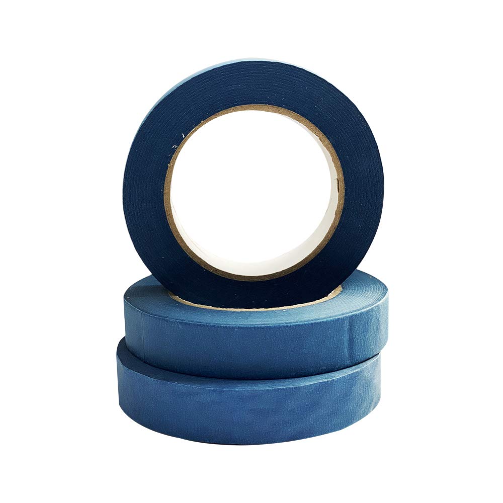 3 Pack 1.44 inch Blue Painters Tape Easy to Remove Good Adhesive and