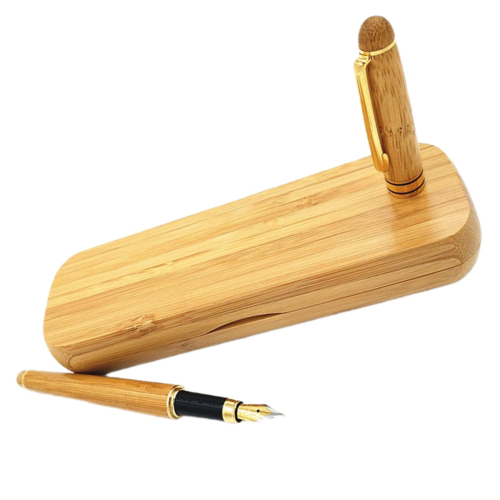 huangxiaotuo Fountain Pen Gift Set Creative Bamboo Fountain Pen Professional Calligraphy Fountain Pen for Executive and Office