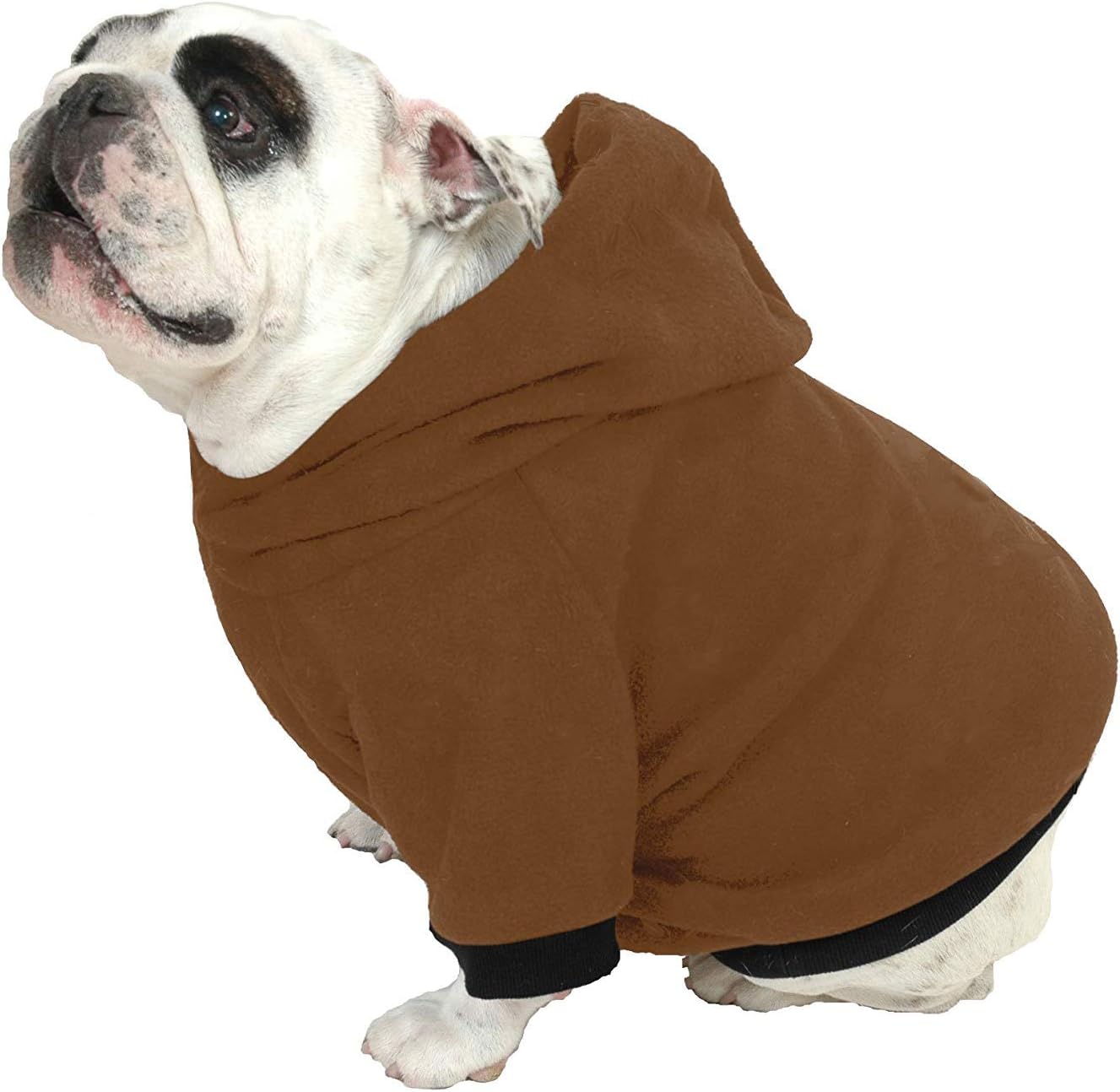 Plus Size Pups English Bulldog Dog Sweatshirts - Bigger Than Beefy Brown