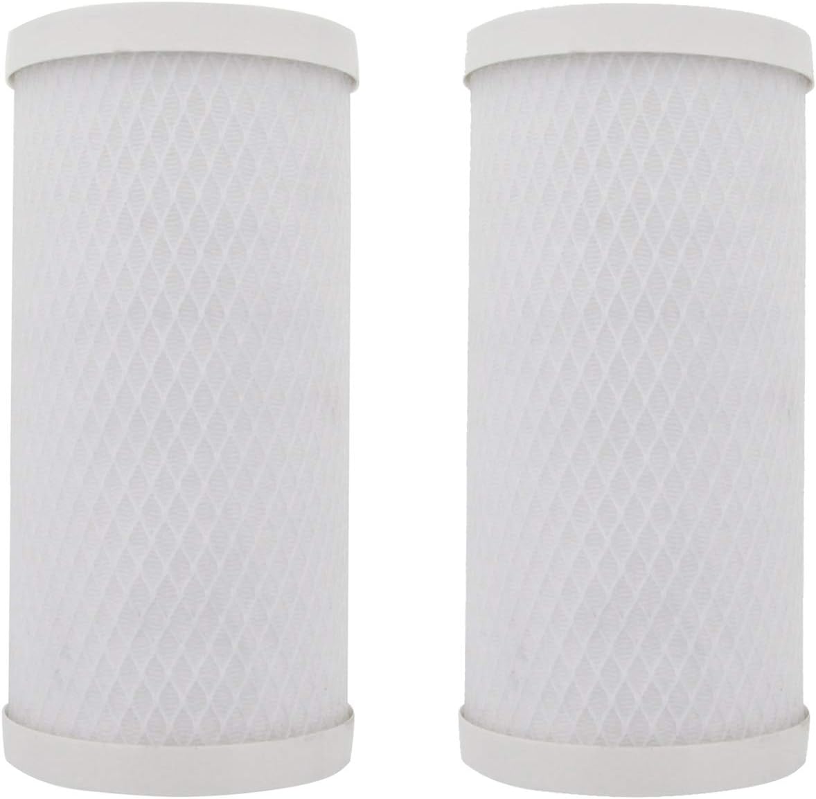 Tier1 0.5 Micron 10 Inch x 4.5 Inch | 2-Pack Whole House Carbon Block Water Filter Replacement Cartridge | Compatible with Pentek CBC-BB, FLOPLUS-10BB, CBC-10BB, 155170-43, Home Water Filter