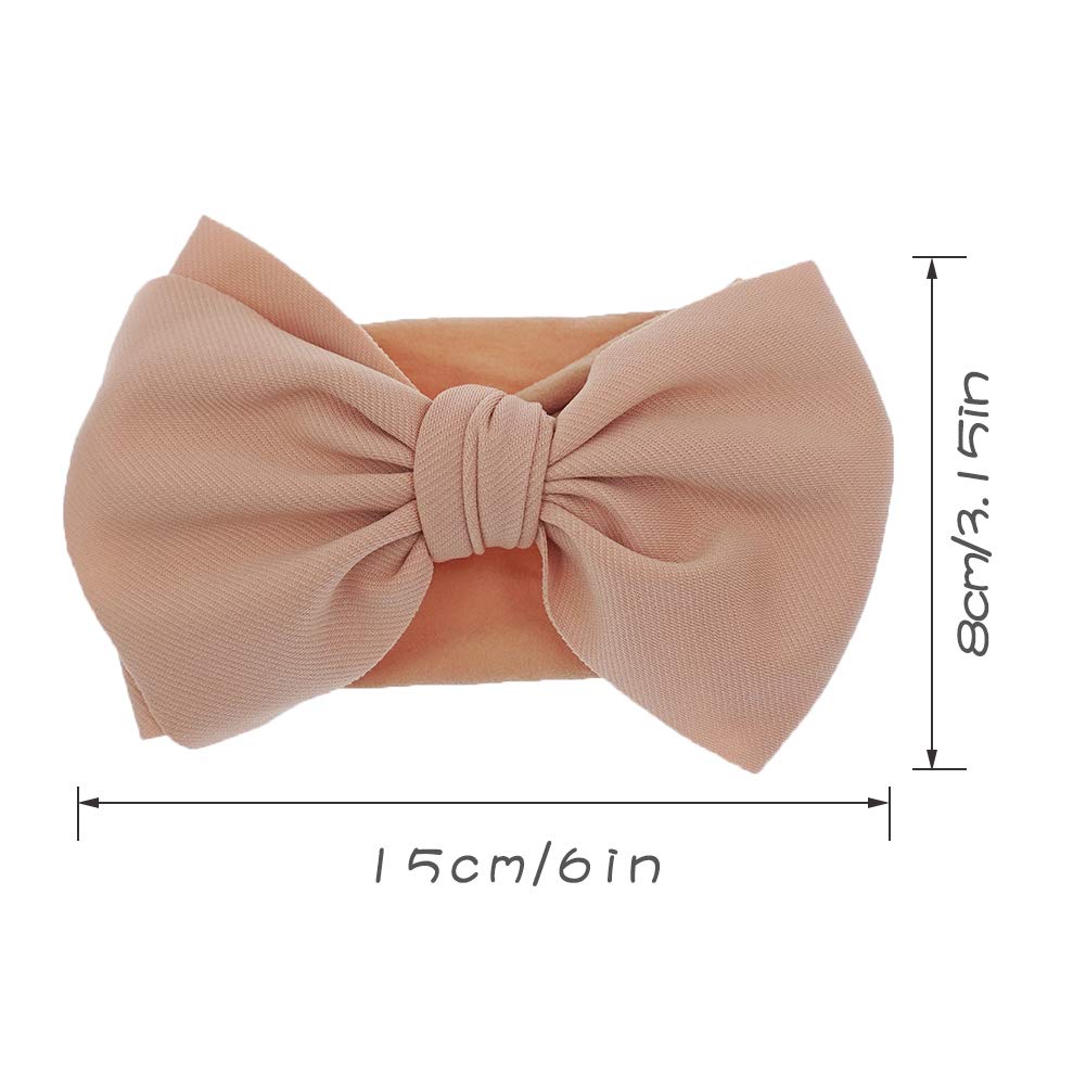 Baby Haarband mit Schleife, Haarband, Haarband, Haarband, Nylon, elastisch, für Mädchen - mehrfarbig - Einheitsgröße
