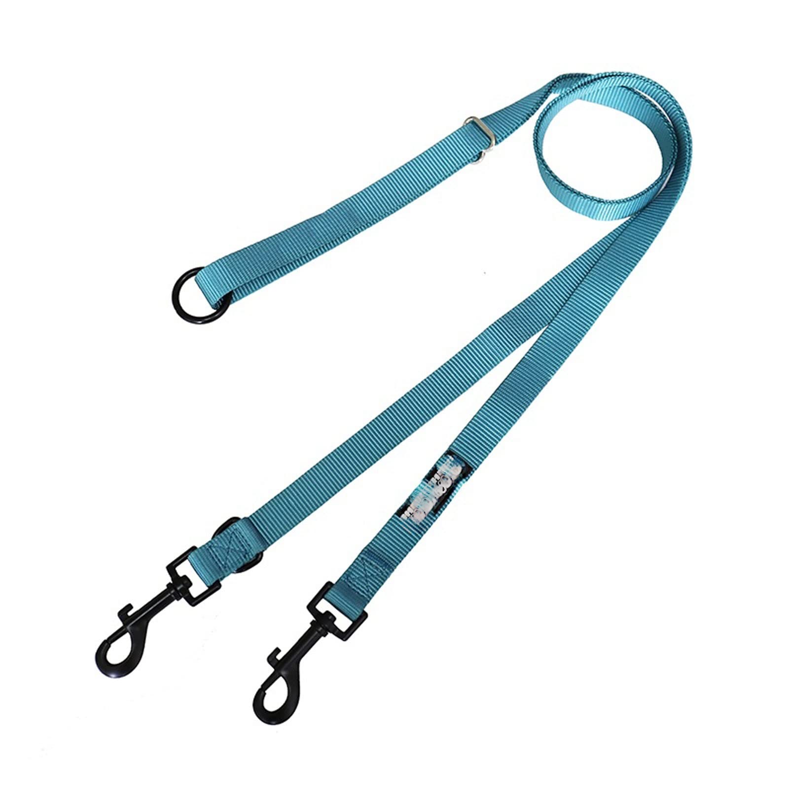 XIANGFAGS Correa Perro Correa de Perro de Doble Cabeza for Caminar 2 Dos Perros Longitud Ajustable Correa de Perro de Plomo Doble Multifuncional for Perros pequeños medianos Grandes