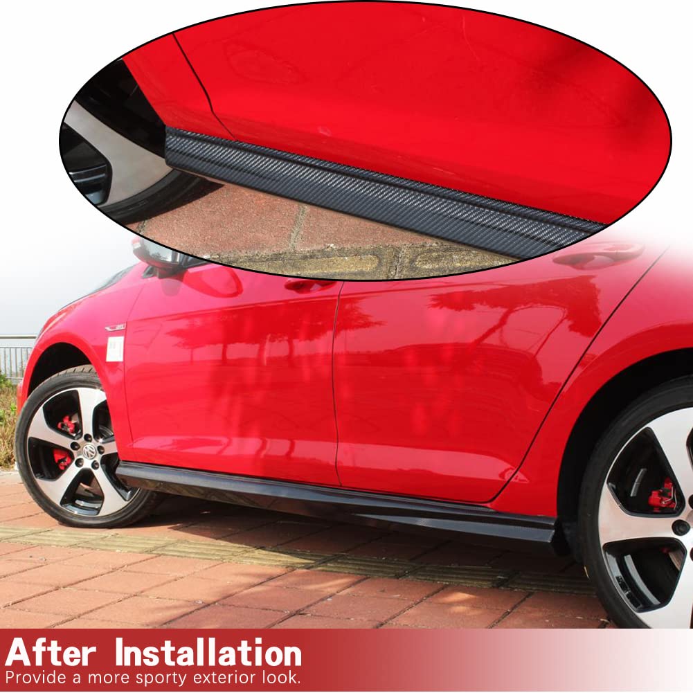 Amazon.com: Carbon Fiber Side Skirts for Volkswagen VW Golf 7 VII