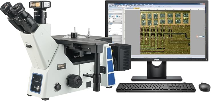 177X-1772X Inverted Bright-Field and Dark-Field Electron Metallurgical Microscope 25MP USB 3.0 Measurement Camera