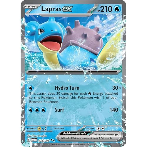 Pokemon - Lapras ex 022/088 - Perfect Order - Foil - Single Card