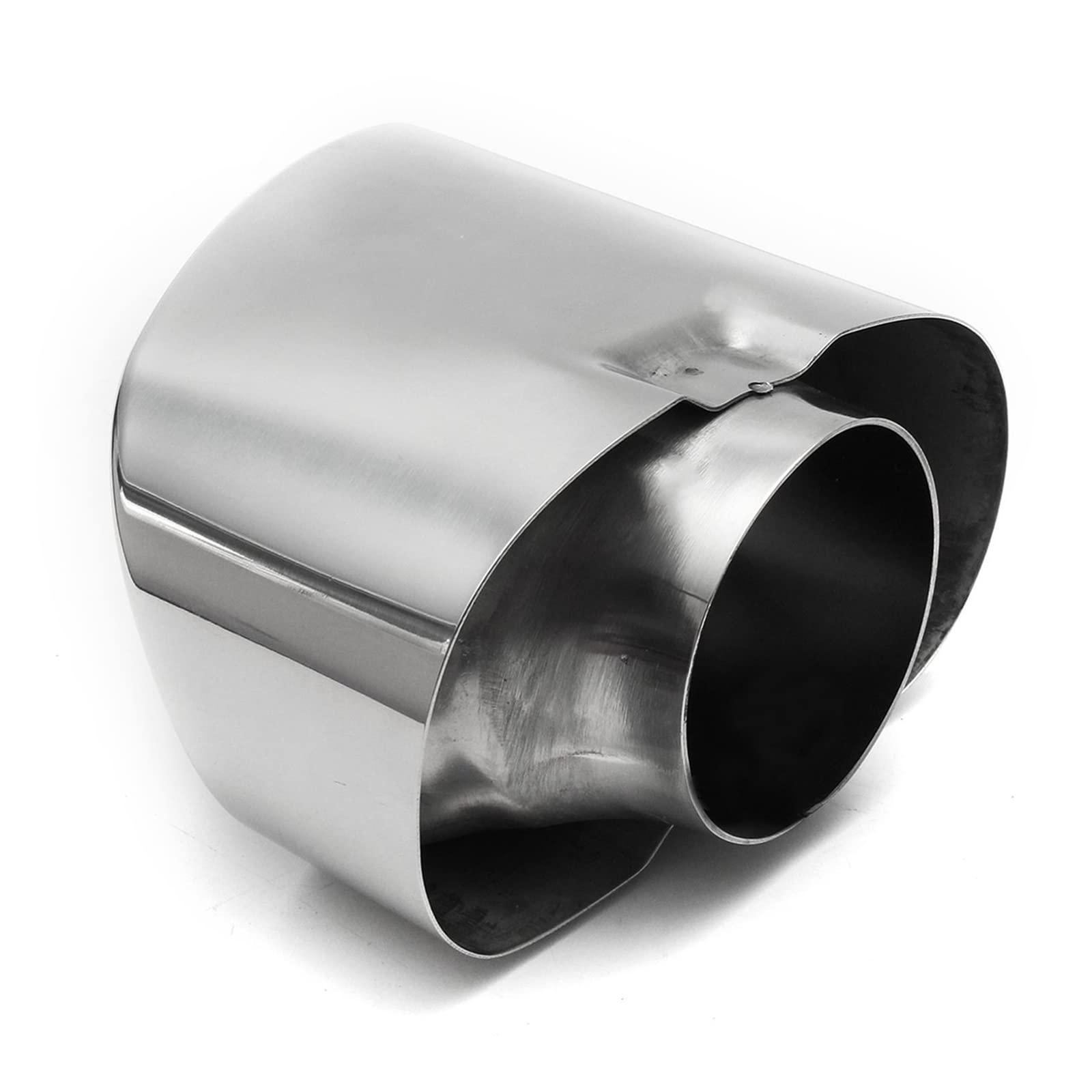 Silenciador Escape Par Silenciador Tubo Escape Doble Cromado Punta Acero Inoxidable para BMW X5 E70 2008 2009 2010 2011 2012 2013 Escape Sonido Turbo
