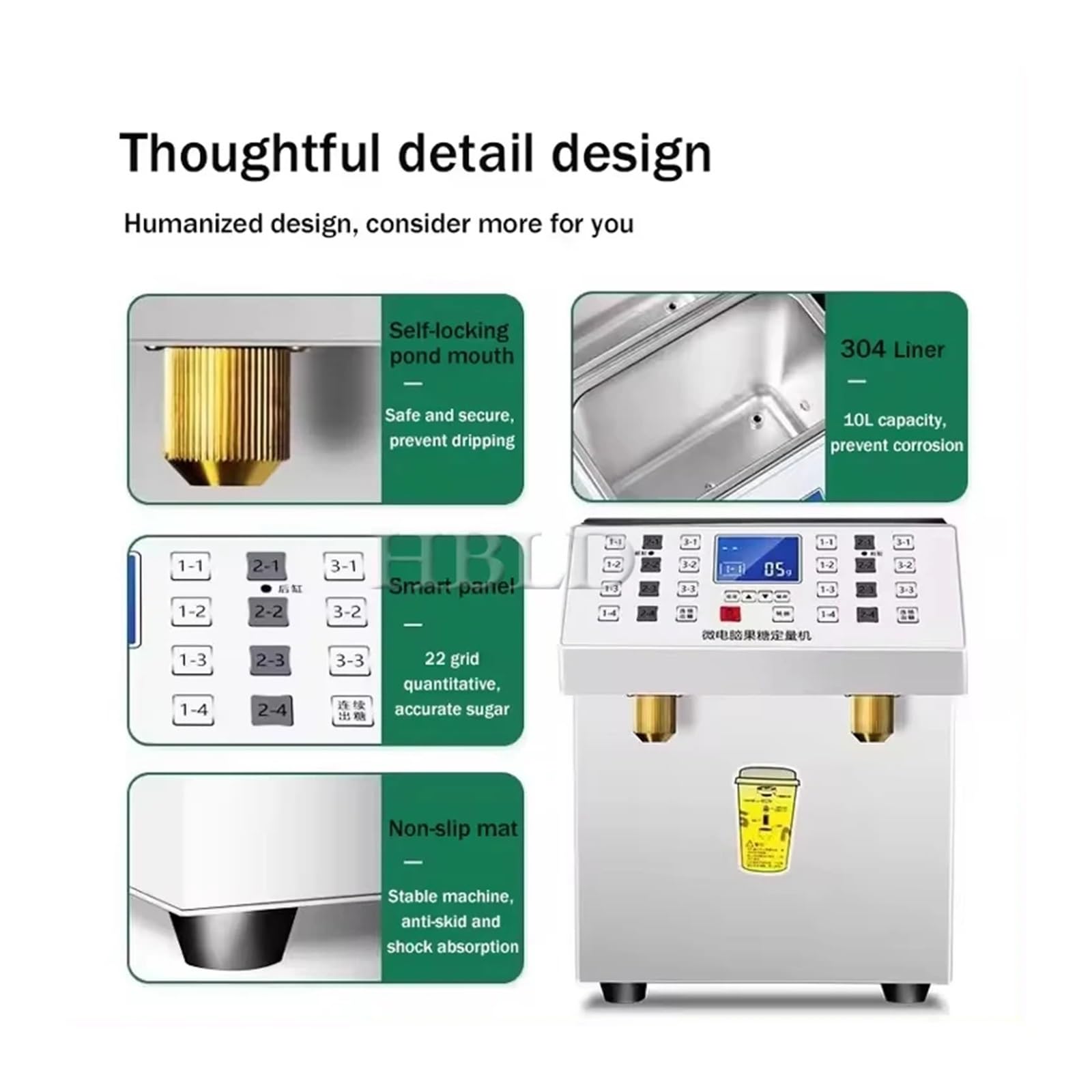 Ekspres do Fruktozy Dual Can Commercial Fructose Machine 5L+ Fully Automatic Milk Tea Shop Syrup Filling(Purple)