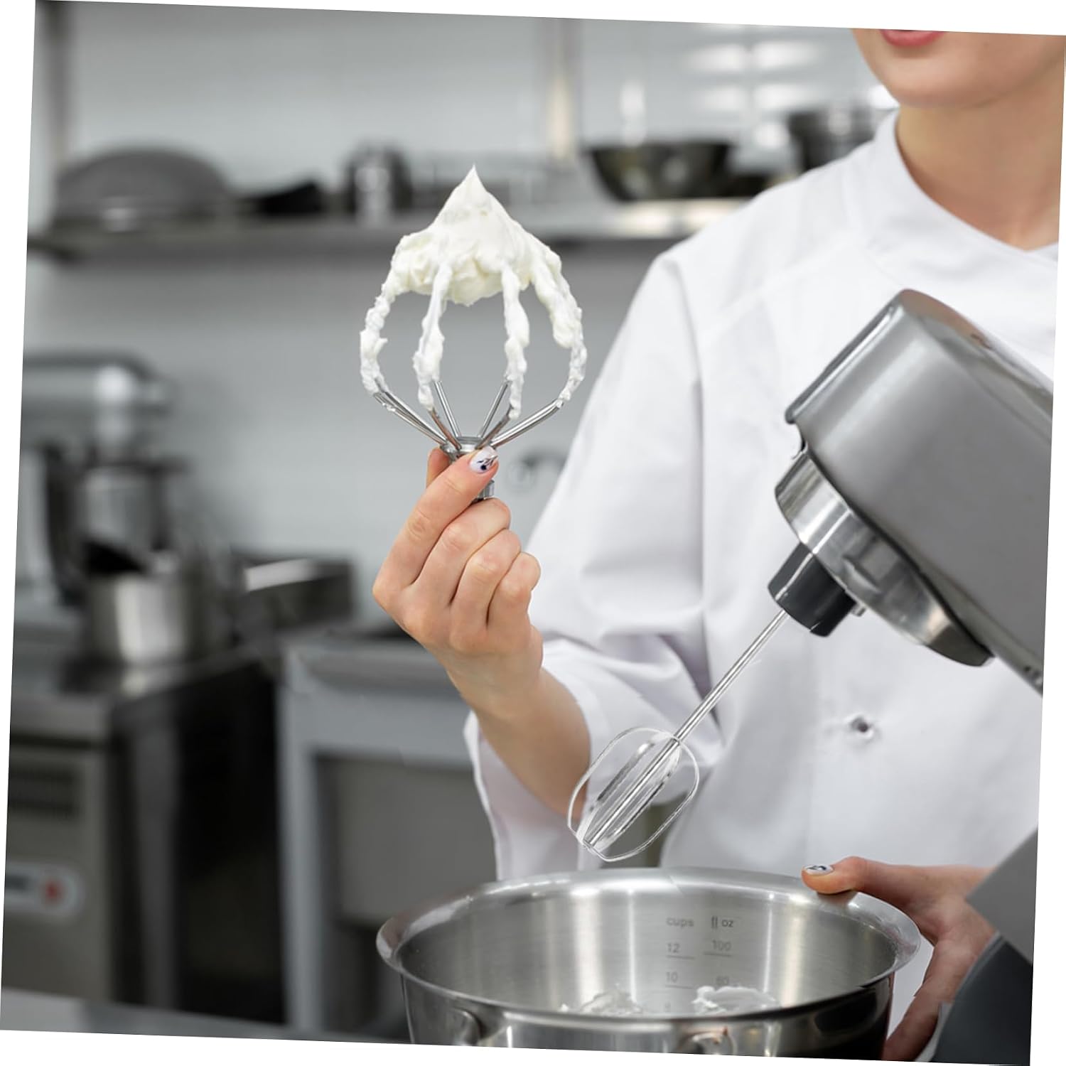 Electric Hand Mixer Whisk Attachment Long Stainless Steel Rod