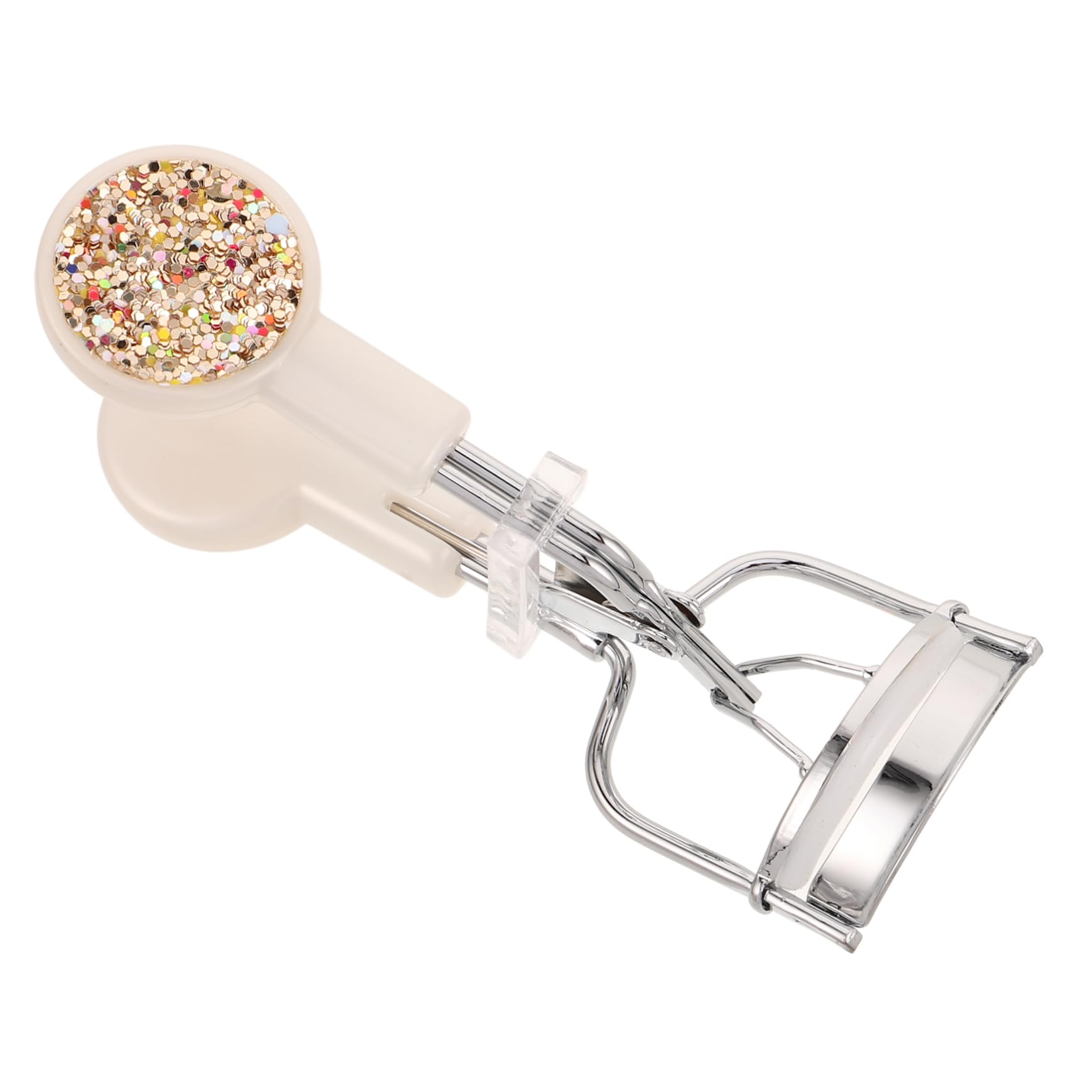 FOMIYES Rhinestone Eyelash Curler Mini Size Stainless Steel Travel Curler Wide Mouth Design Comfortable and Safe for Women