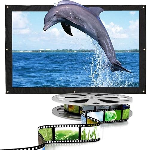 Miniatura 3 de Projector Screen, Foldable Projector White Projection Screen Edge Projector Screen, TV (120 inch)