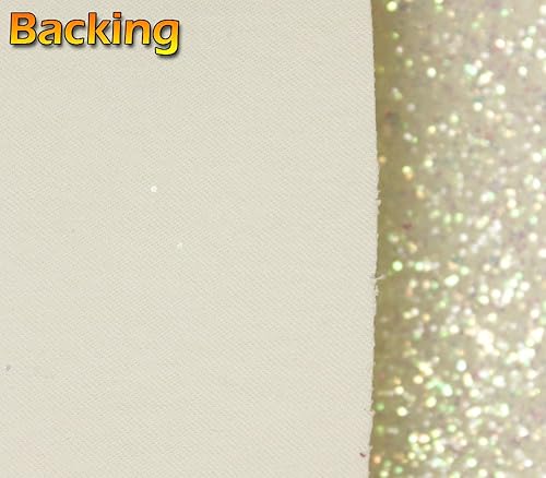 Miniatura 2 de The Yard - Tela 3D brillante de piel sintética brillante con purpurina gruesa para lazos para el pelo, pinzas para el cabello y bolsa, bolsa,