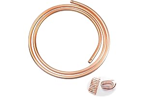 99.9% Copper Tubing 3/8" OD x 5/16" ID Round T2