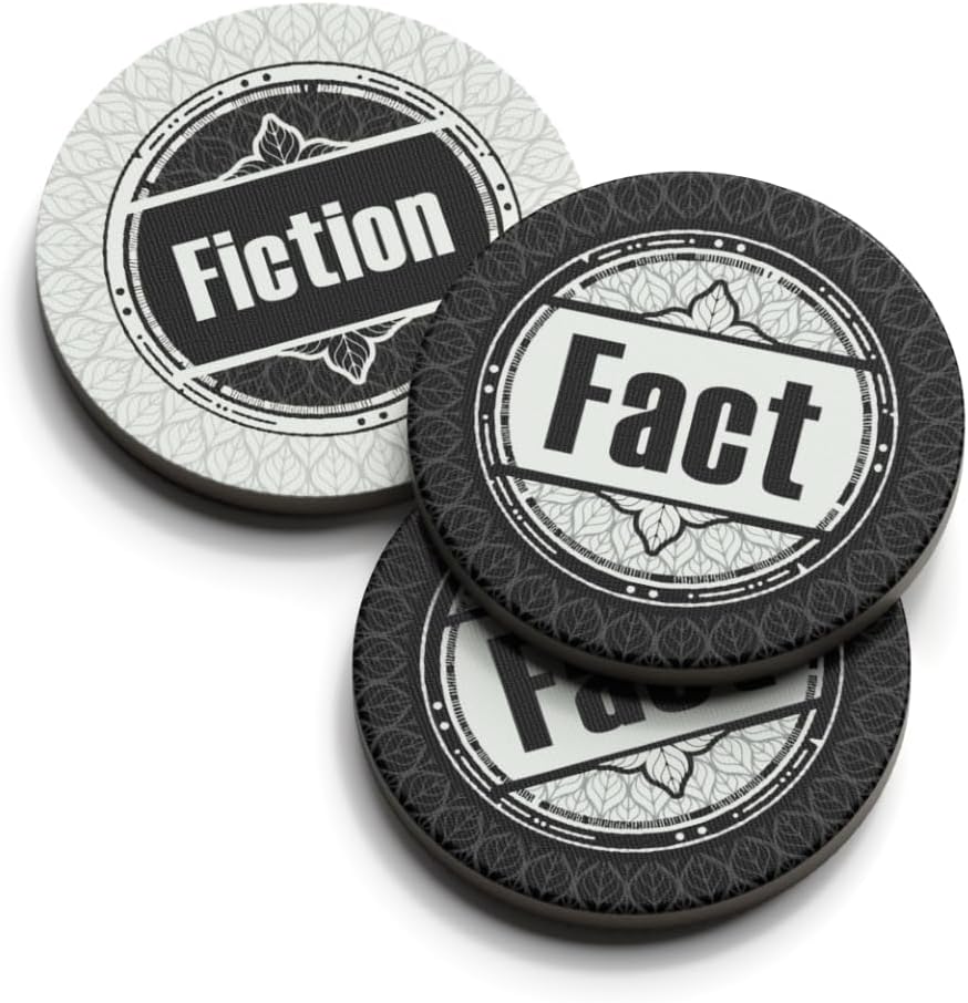 ALLPLAY Fiction - A Wordle-Inspired Board Game for Adults and Familes with Deception - Approachable and Fun Strategic Party Game in Small, Travel-Size Box (5" x 5" x 2")