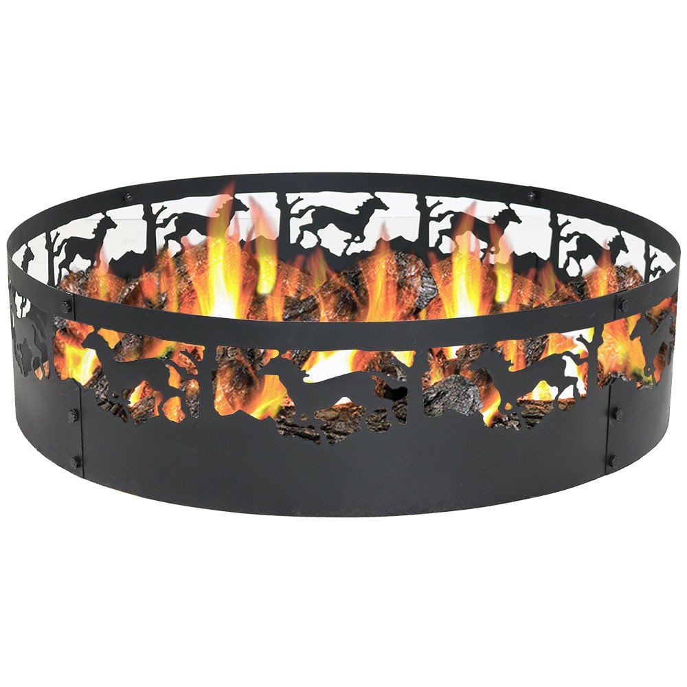 Buy Sunnydaze Running Horse Fire Pit 36 Inch Wood Burning Campfire