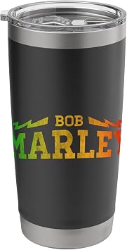 Official Bob Marley Rasta Logo Stainless Steel Insulated Tumbler