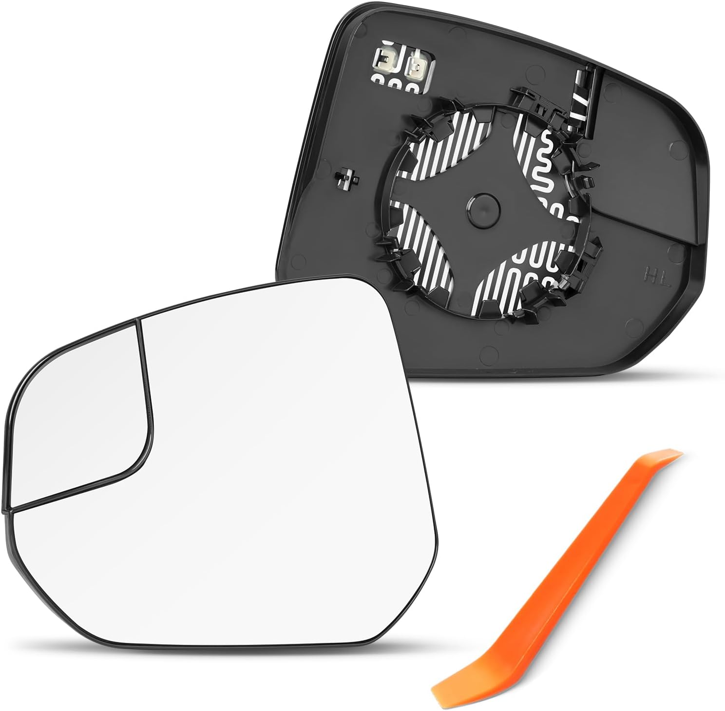 Compatible with Ford Transit Connect Driver Side Mirror 2014 2015 2016 2017 2018 2019 2020 2021 2022 - Left Side Mirrors Replacement Glass with Backing Plate, Power Heated
