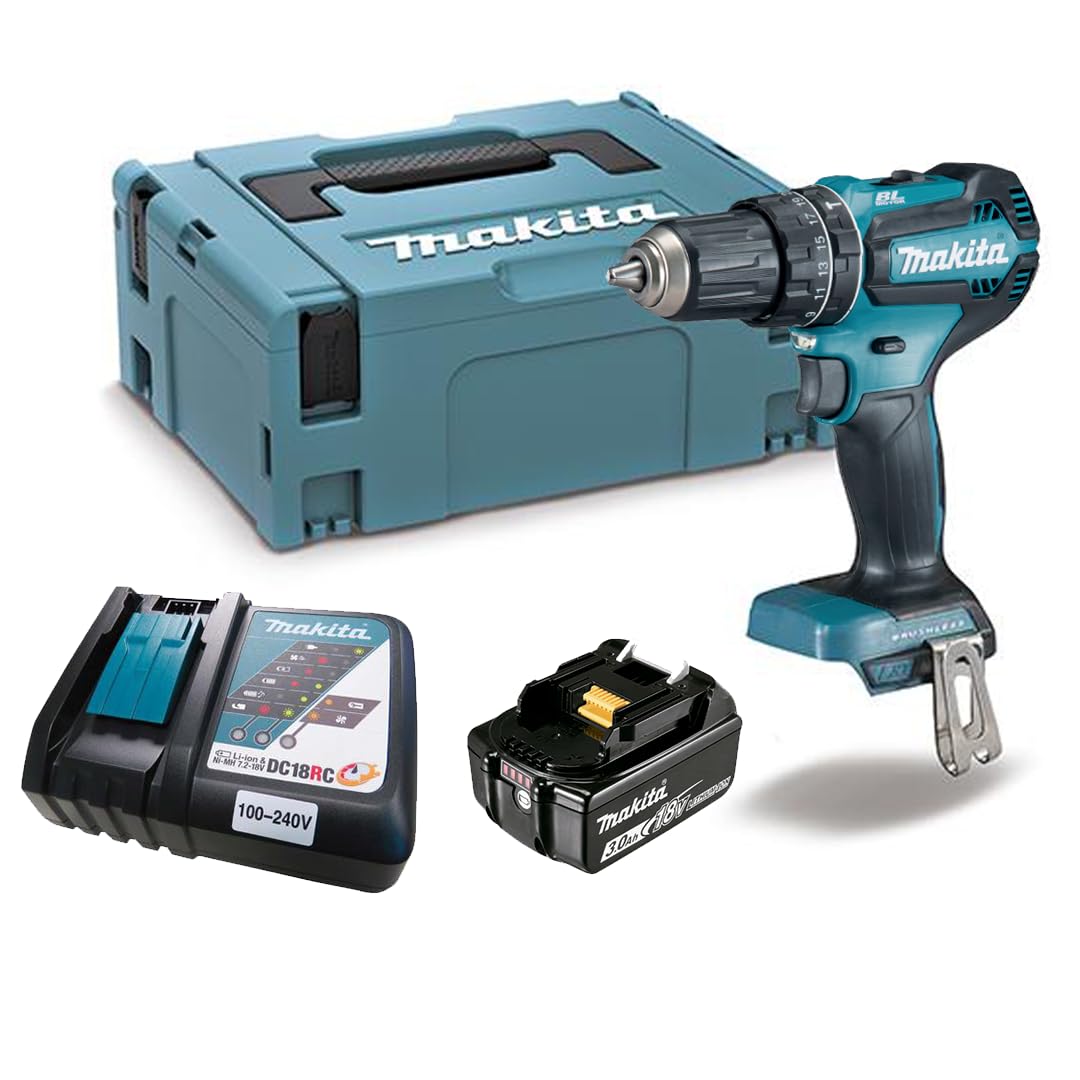Parafusadeira e Furadeira de impacto Makita 18V Dhp485rf1j Maleta