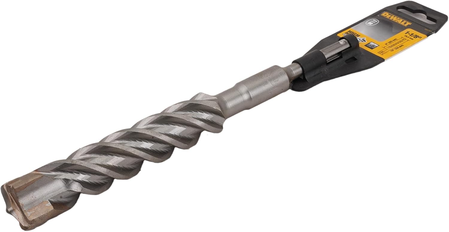 DEWALT DW5479 1-Inch by 8-Inch by 10-Inch Rock Carbide(TM) 4 Cutter SDS+ Hammer Bit