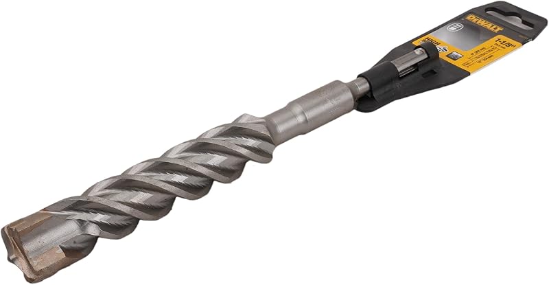 Broca de martillo SDS+ DEWALT DW5481 1-1/8 pulgadas por 8 pulgadas por 10 pulgadas Rock Carbide(TM) 4 Cutter