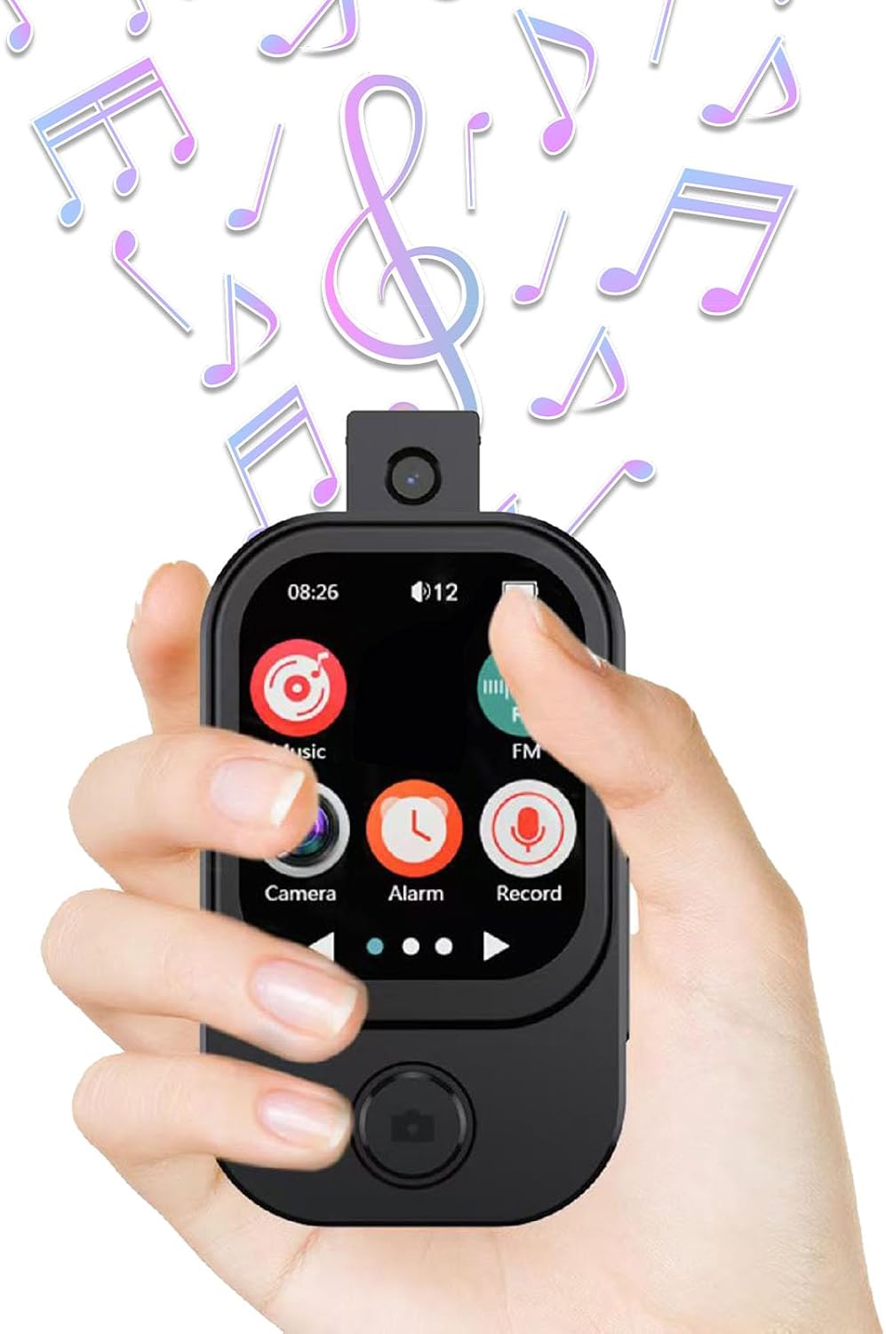 Tangxi MP3 Player with Bluetooth 5.4 and Camera, Portable Digital Music Player with 2.01" Touch Screen, HiFi Lossless Sound Voice Recorder, FM Radio, E Book (with 64G Memory Card)