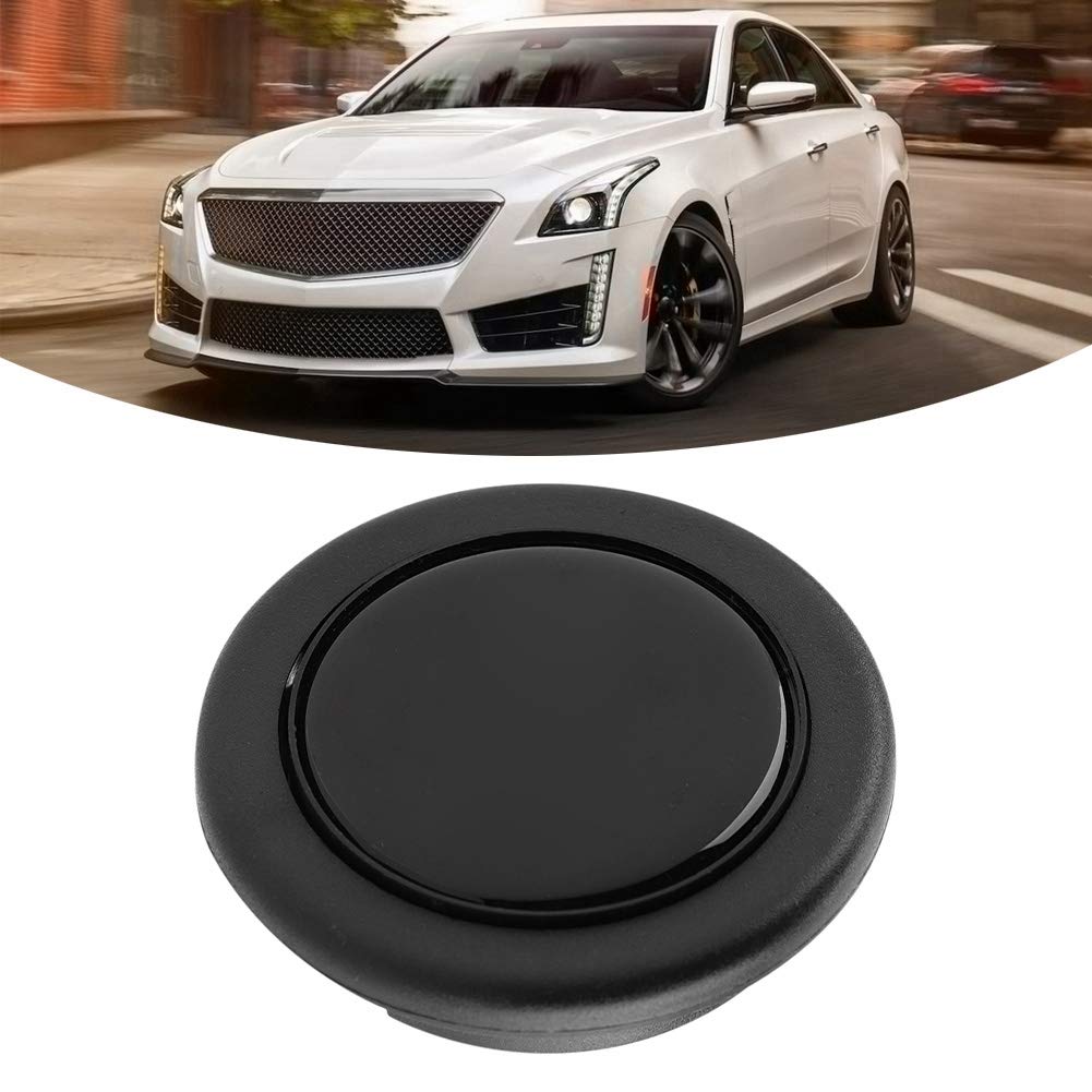 【値下げ】ホーンボタン　カー用品　車 ガンメタベース 大恵 ステアリング プレート ホーンボタン イエロー