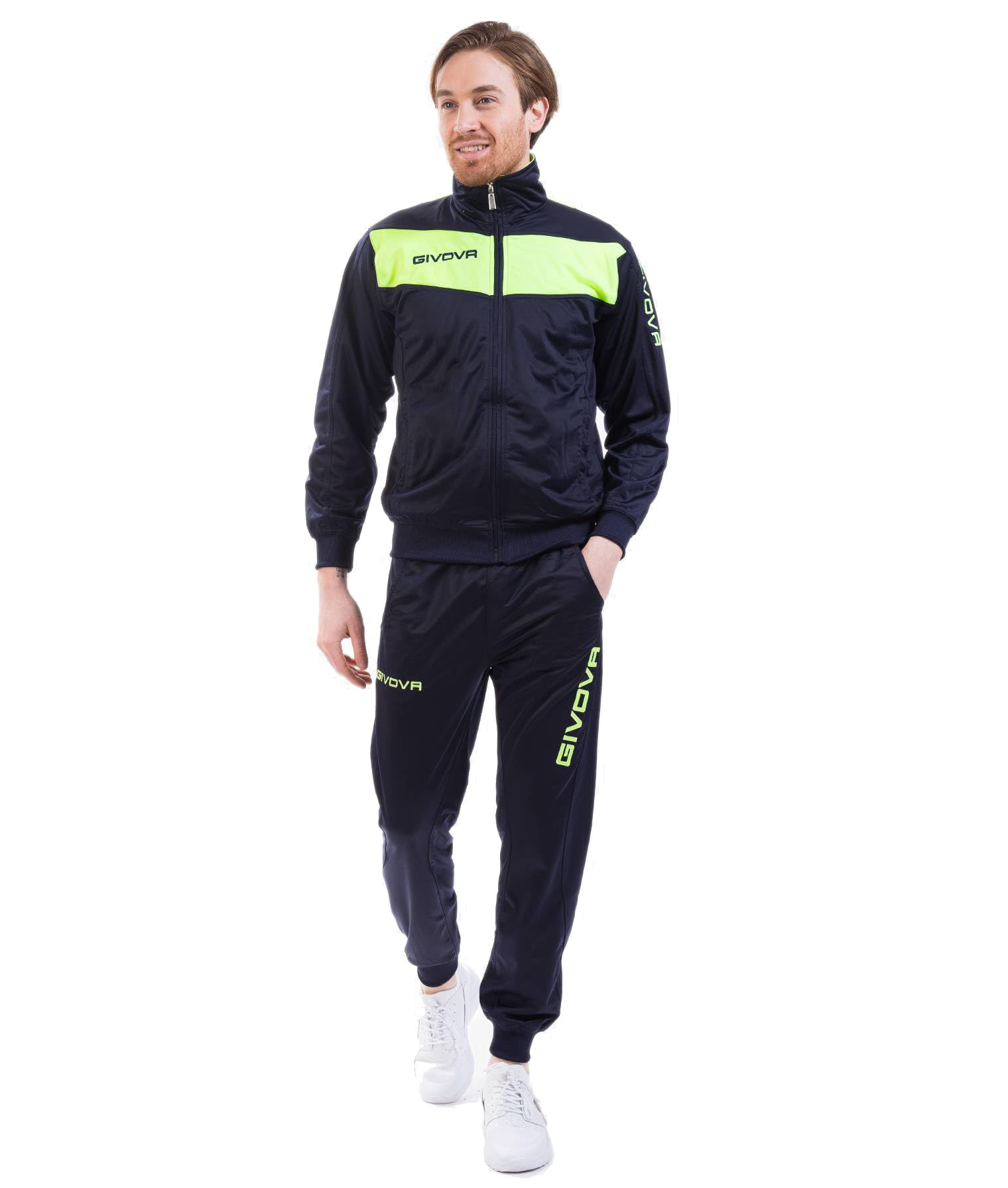 givova - Tuta Visa Fluo, Men's Sports Set, multicolor, XL