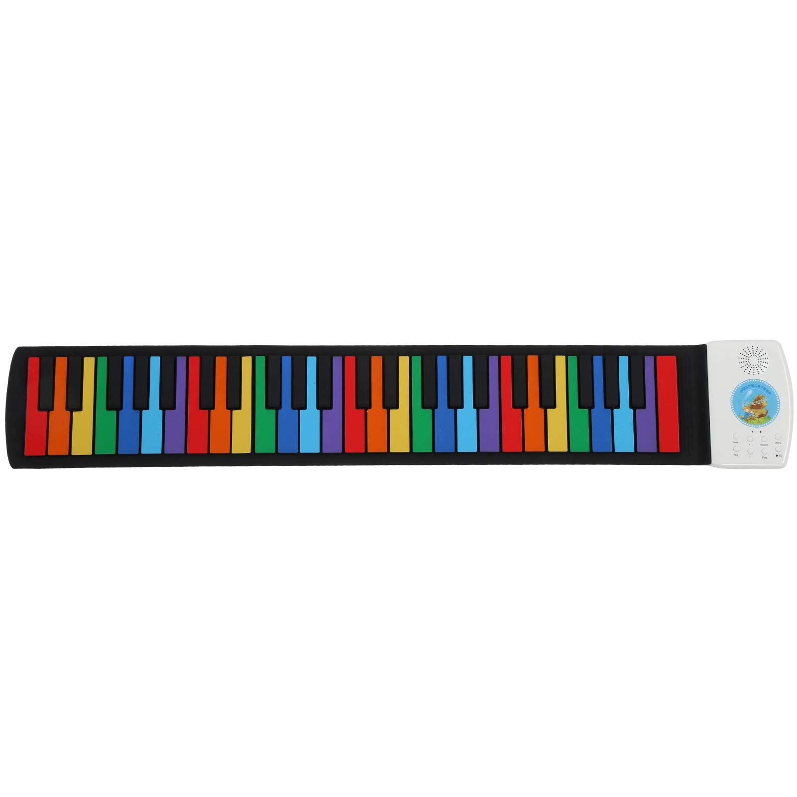 Teclado de Piano Eléctrico Enrollable, Rollo de Mano Electrónico Piano de Silicona 49 Teclas Teclados Rollo de Mano Piano Regalos Educativos