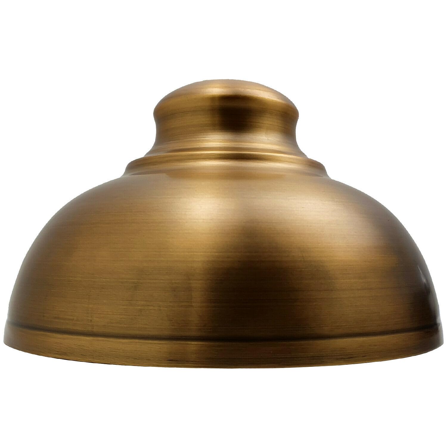 LEDSone Ceiling Light Shade, Vintage Metal 29cm Curvy Shaped Lamp Shades Easy fit Ceiling Pendant Lightshade for Living Rooms bedrooms Living Room Kitchen Dining Room Cafe Restaurant (Yellow Brass)
