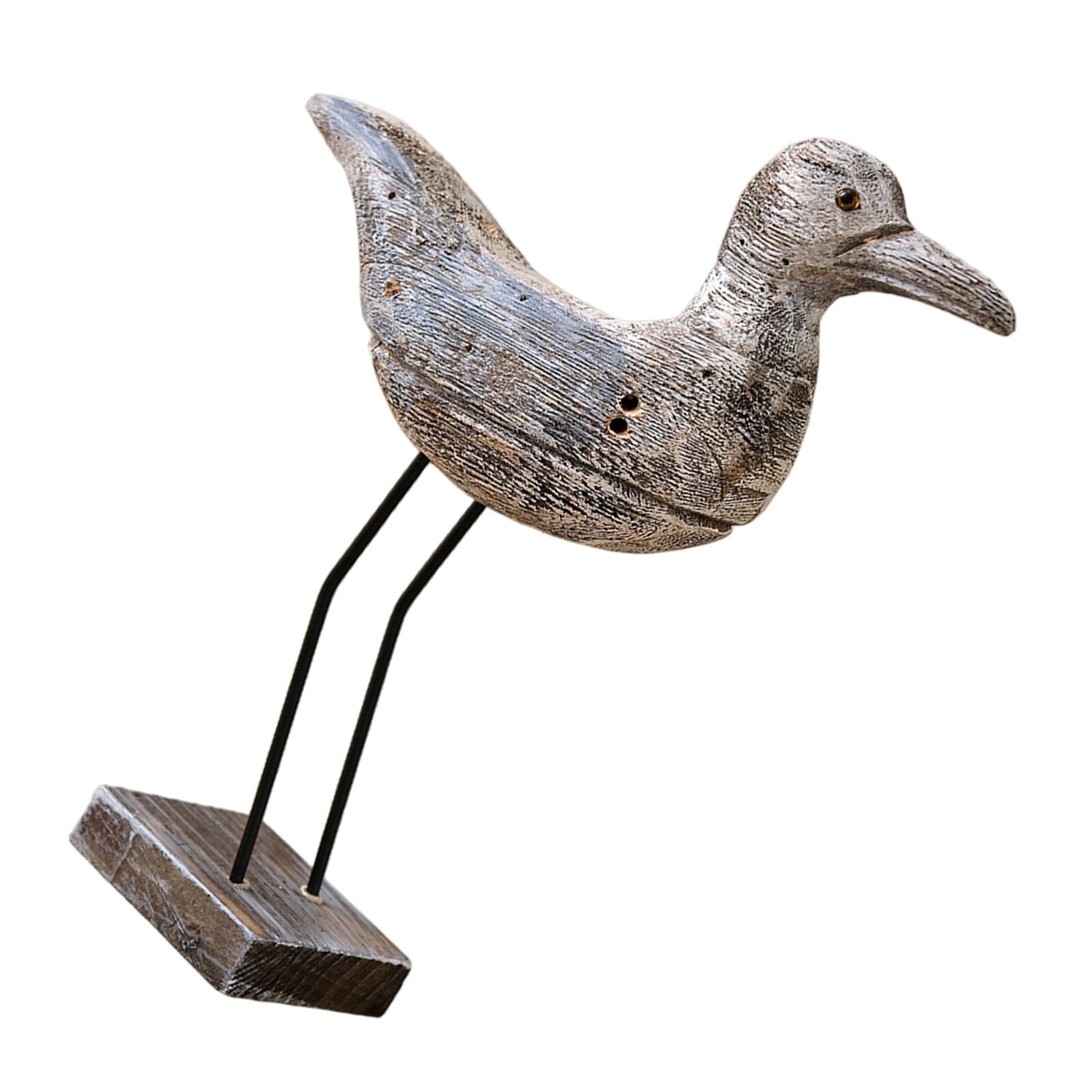 Figurine mouette vintage pour jardin et table, ambiance bord de mer