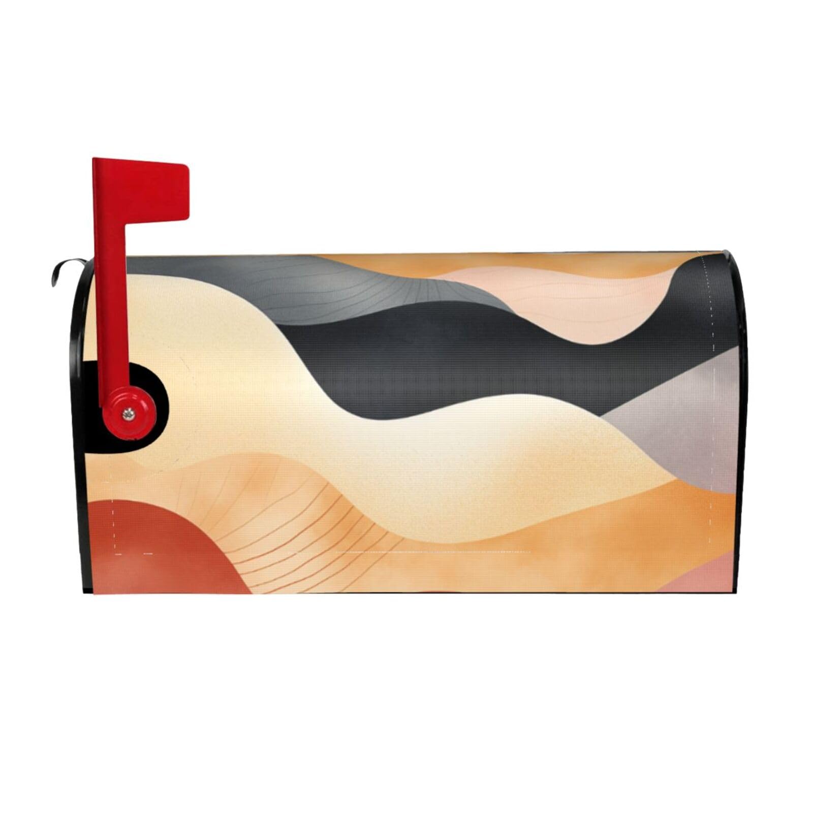 Curve Mailbox Covers Magnetic Wraps Post Letter Box Cover Garden Home Decor 25.5x21 in