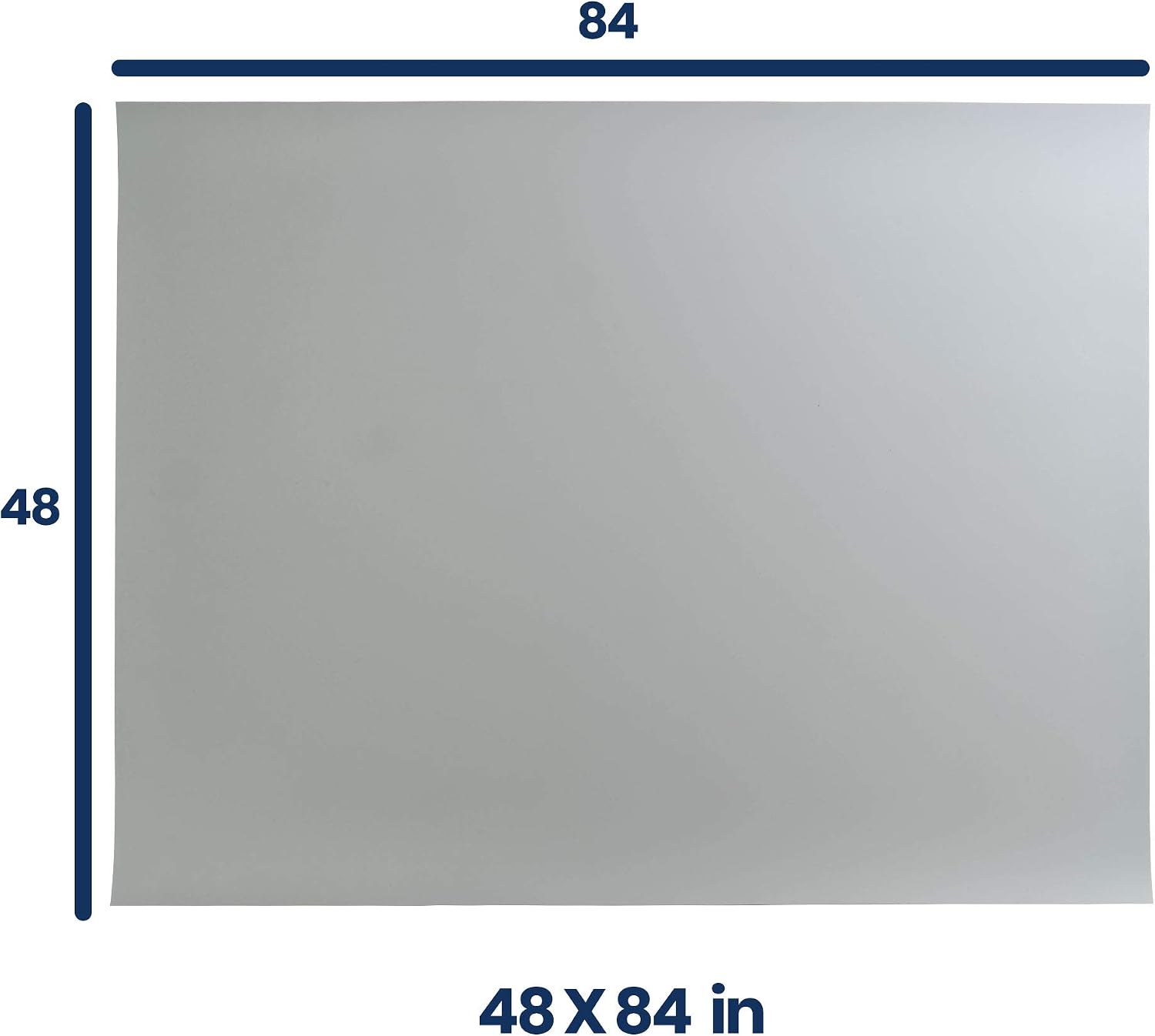 Pacific Arc Vinyl Board Cover. Self Healing and Stain Resistant Gray/White Sheet, 48 inches by 84 inches
