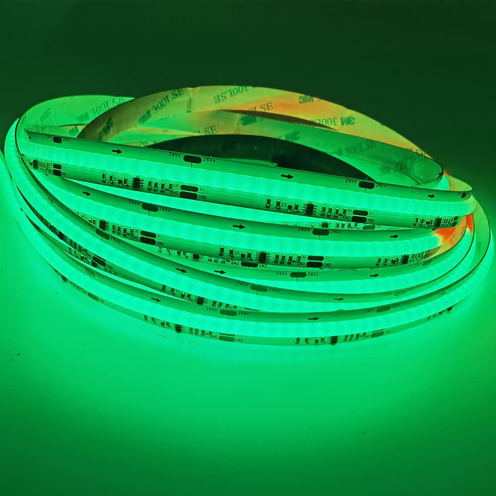 Tiras LED COB de colores completos 720 LEDs/m WS2811 Smart RGB direccionable magia digital pixeles luces DC12 V/24 V, no resistente al agua (WS2811 720LEDs COB 24 V)