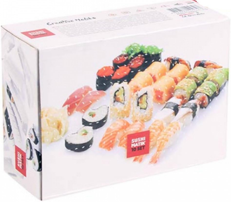 Matik Sushi Mould, White, 21 x 15.1 x 8.4 cm, Pack of 8
