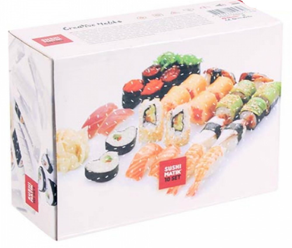 Matik Sushi Mould, White, 21 x 15.1 x 8.4 cm, Pack of 8