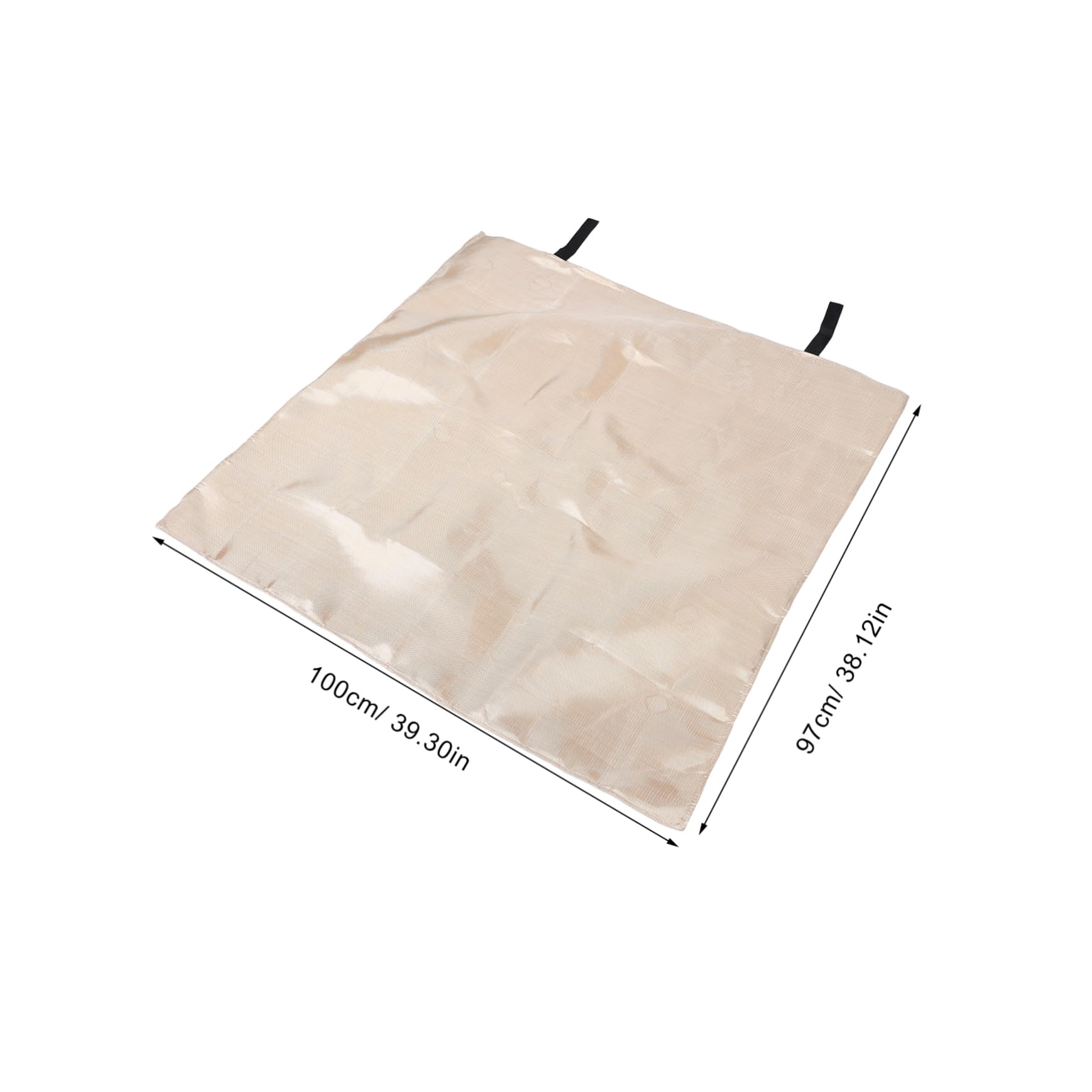 Toddmomy Feuerfeste Matte für Camping und Grill, 100x97cm Glasfaser