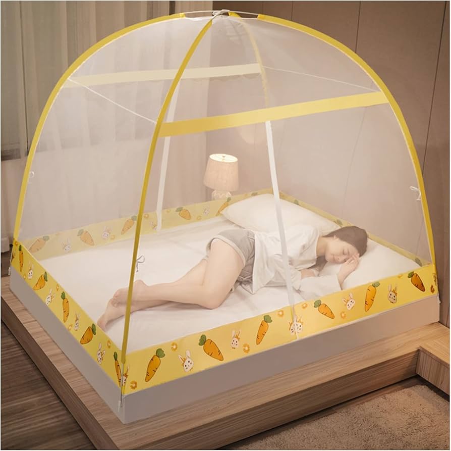 Amazon｜蚊帳 ワンタッチ 底付き 蚊屋 テント式 2ドアタイプ