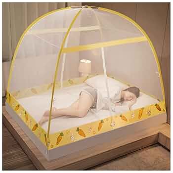 ワンタッチテント式蚊帳2ドア・高密度メッシュ・底生地付き・折りたたみ可能 61CcdspdQRL._UF350,350_QL50_.jpg