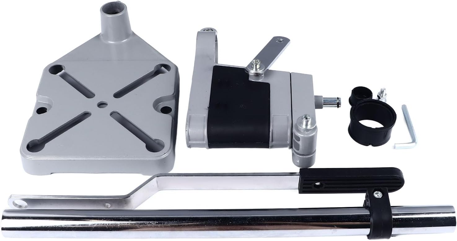 Drill Press Stand Aluminium Alloy Drill Guide for Electric Drills Adjustable Height & Angle for Woodworking/Assembly/DIY Projects Universal Bracket with Clamping Head