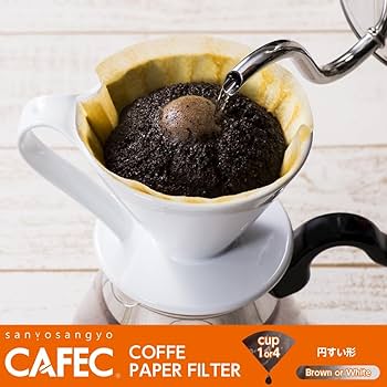 コーヒーペーパーフィルター100枚×35 三洋産業 CAFEC カフェック 深煎り用 DC4-100 円すい コーヒー