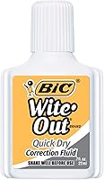 Vista 3 de BIC Wite-Out Brand - Líquido de corrección de secado rápido, 0.7 fl oz, blanco, 12