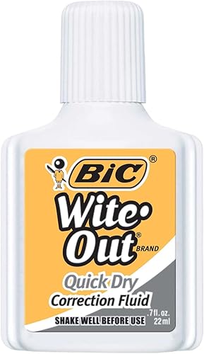 Miniatura 3 de BIC Wite-Out Brand - Líquido de corrección de secado rápido, 0.7 fl oz, blanco, 12 unidades