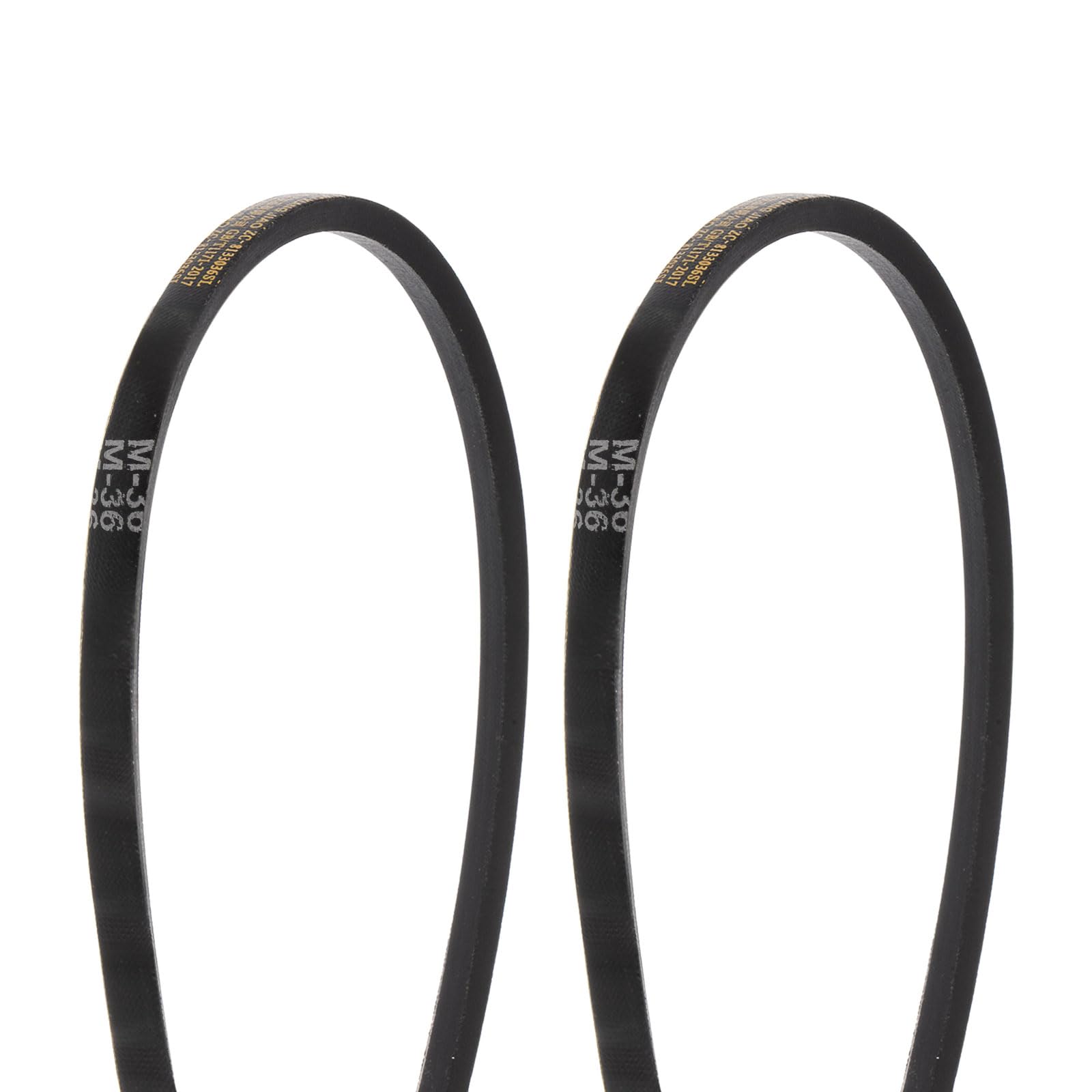 HARFINGTON 2Pcs M-16 Rubber V Belt Drive Transmission Belt 16" Pitch Girth 10mm Width 5.5mm Height JIS Standard Industrial Power Belt for Machinery Mower — Amazon image 14