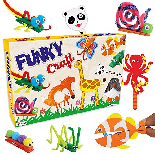Prime Do It Yourself Art & Craft Game Set – Funky Craft & Puppet for Kids 5 Years and Above (Multicolour, Pack of 1)