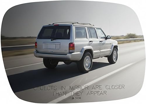 Burco 3604 Espejo de repuesto convexo para el lado del pasajero para Jeep Cherokee 1997-2001