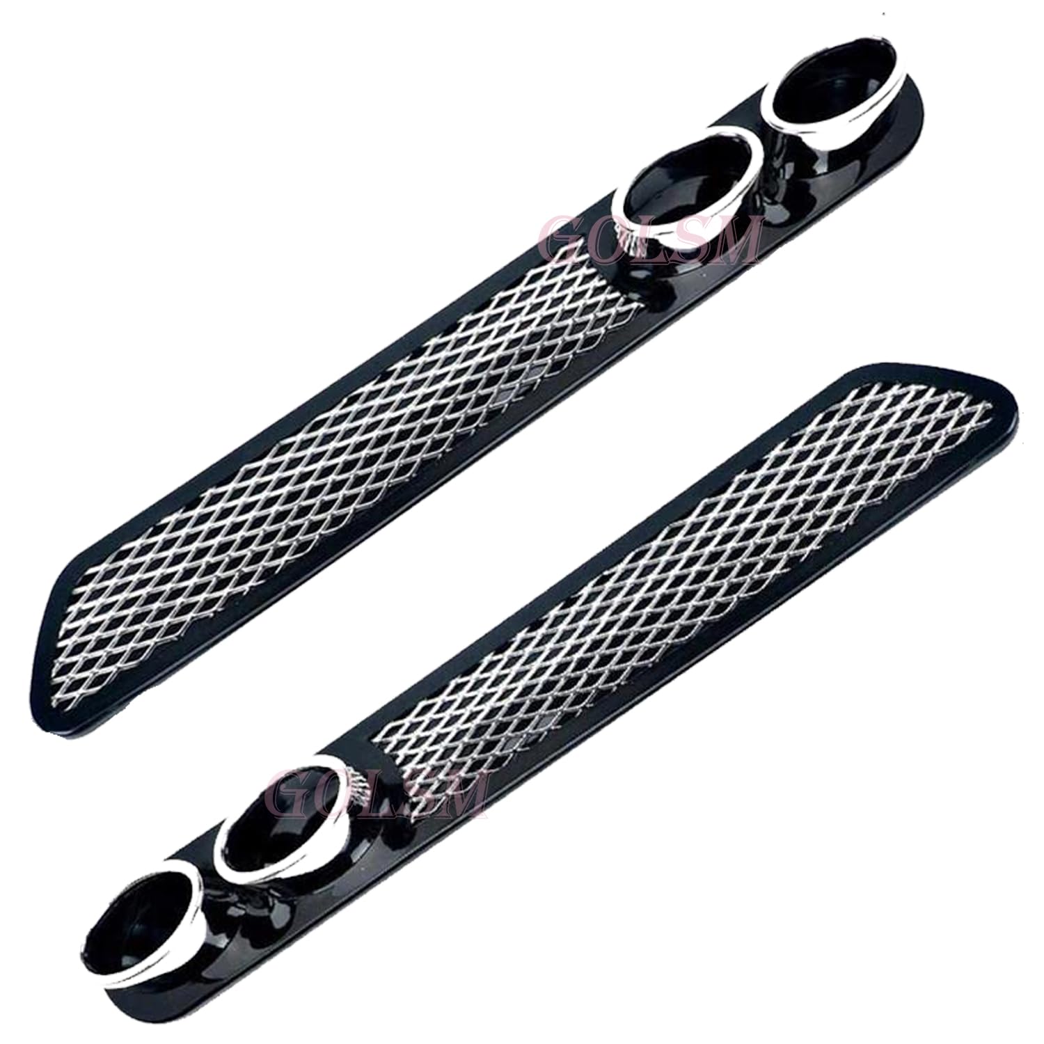 GOLSM Car Universal CSP01 Rear Dual Tip Bumper Lip Diffuser Car Back