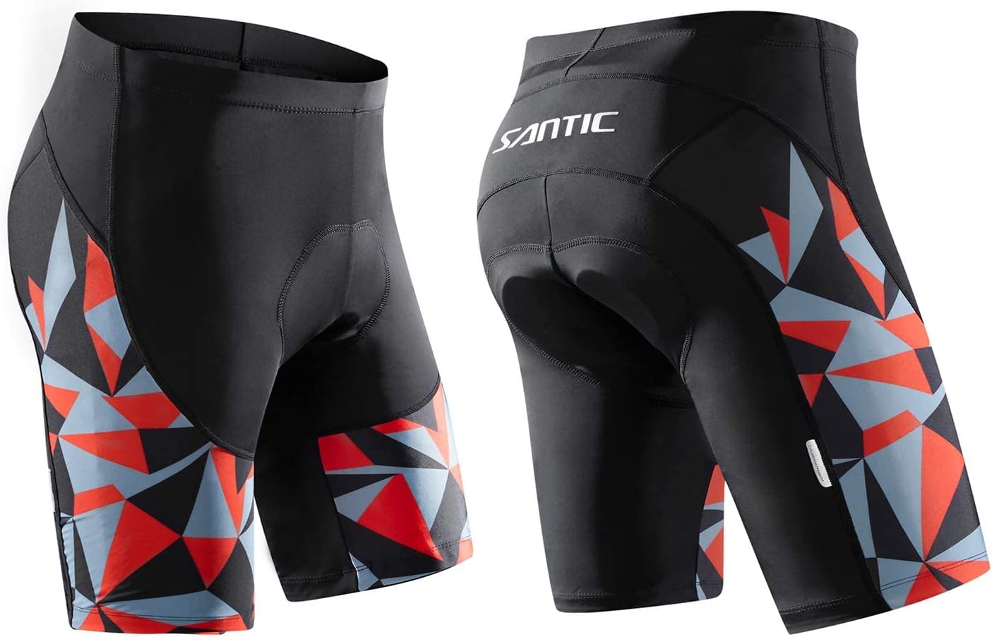 Santic Men's Cycling Shorts Padded Bicycle Riding Pants Bike Biking Clothes Cycle Wear Tights - Image 4