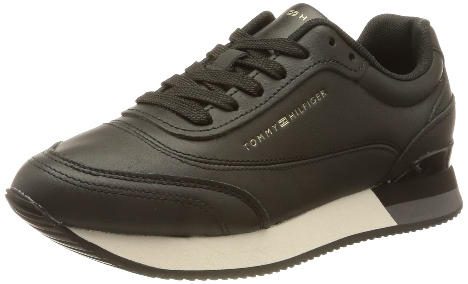 Tommy Hilfiger Lux Leather Sneaker Fw0fw06836, Zapatilla de Running Mujer