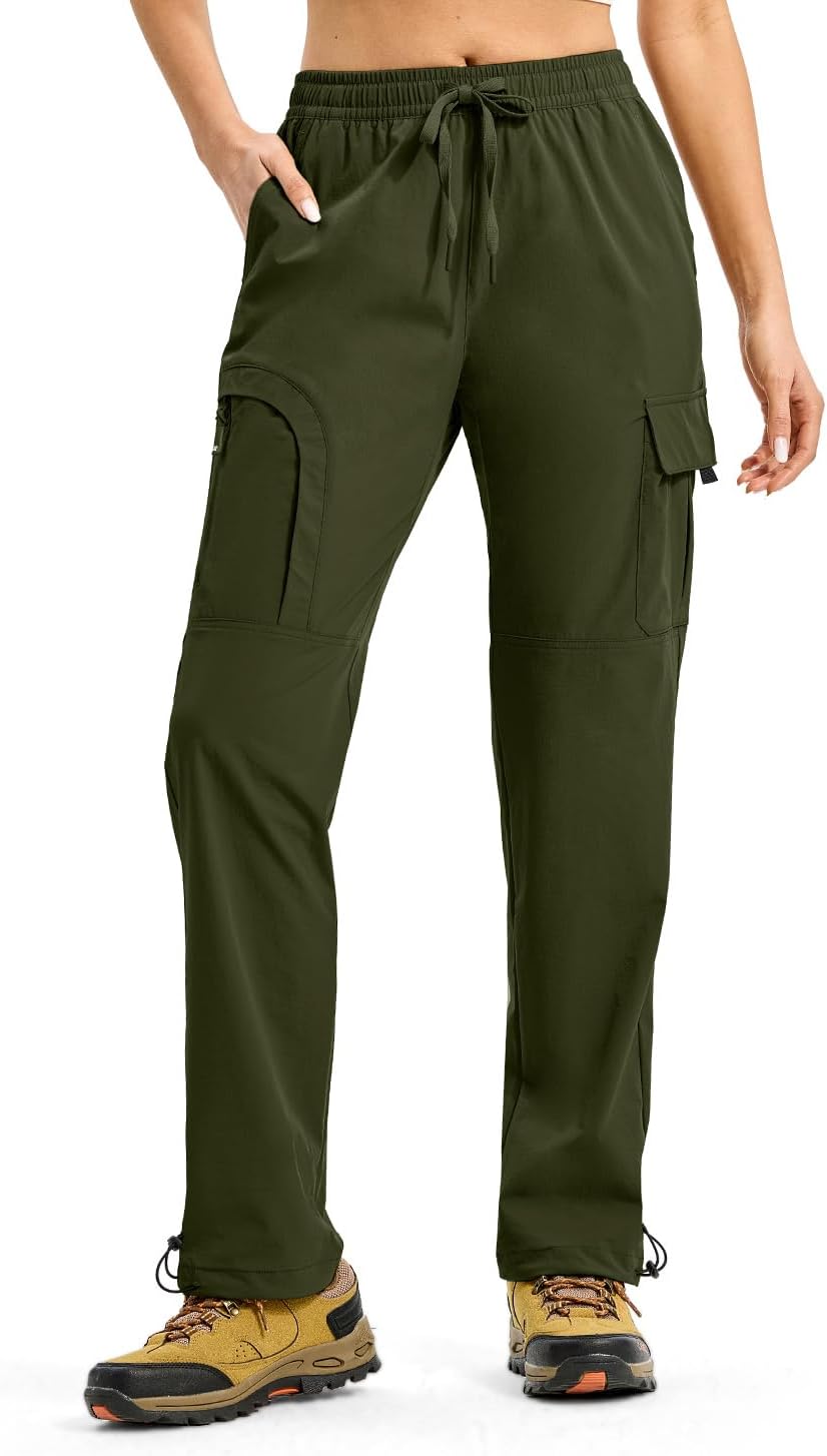 YSENTO Womens Cargo Pants Lightweight Water Resistant Quick Dry Camping Travel Hiking Pants with Pockets