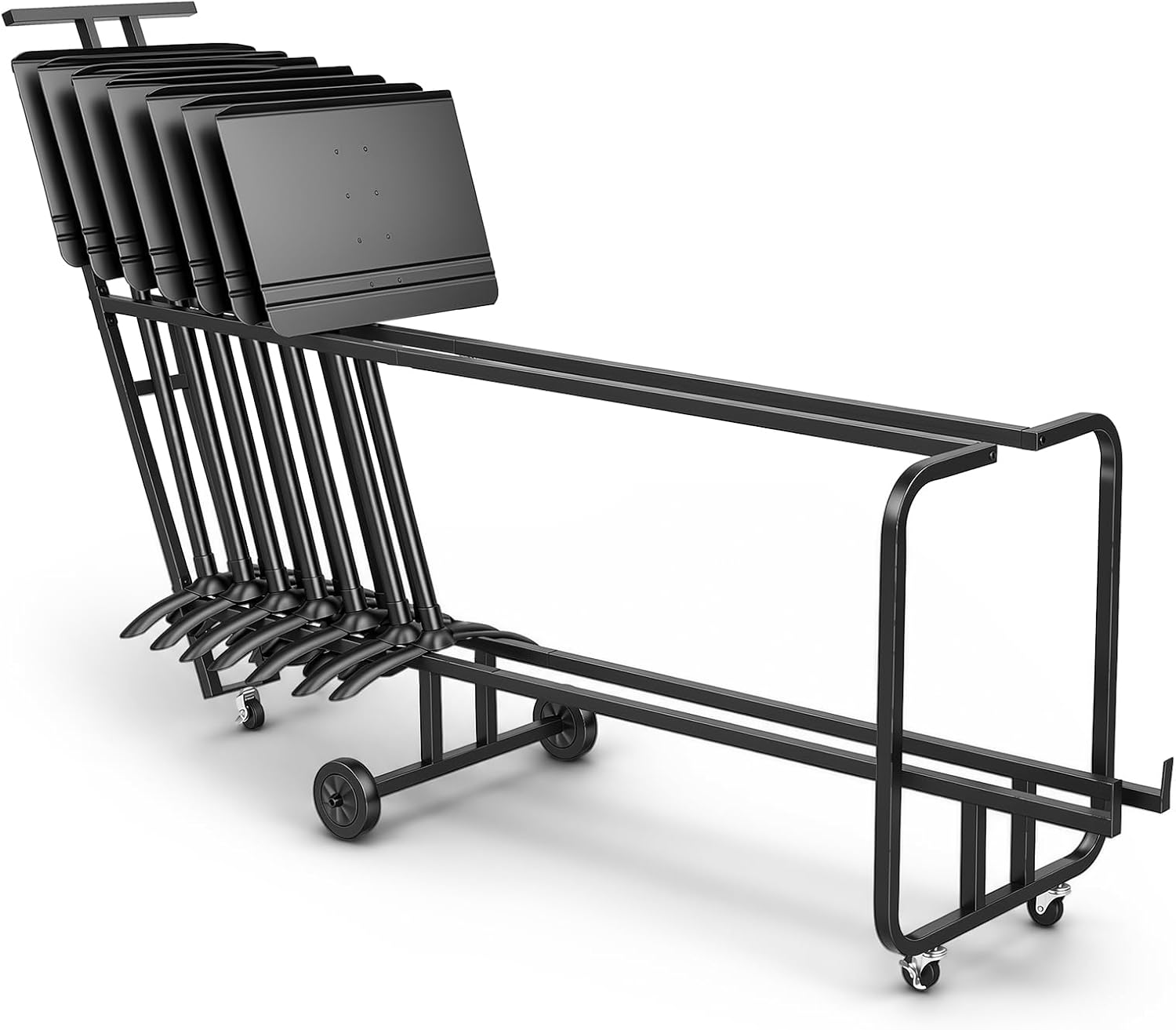 Aurelema Music Stand Storage Cart Metal Portable,24-stand Capacity