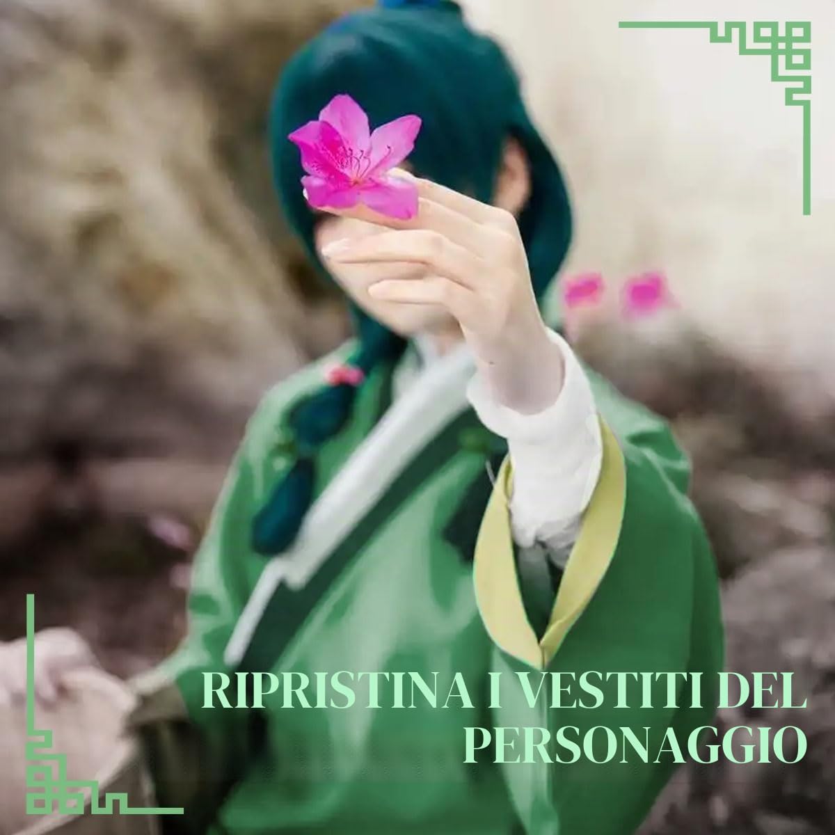 Maomao Cosplay Costume da Donna, Anime Figure per giochi di ruolo per Halloween Natale